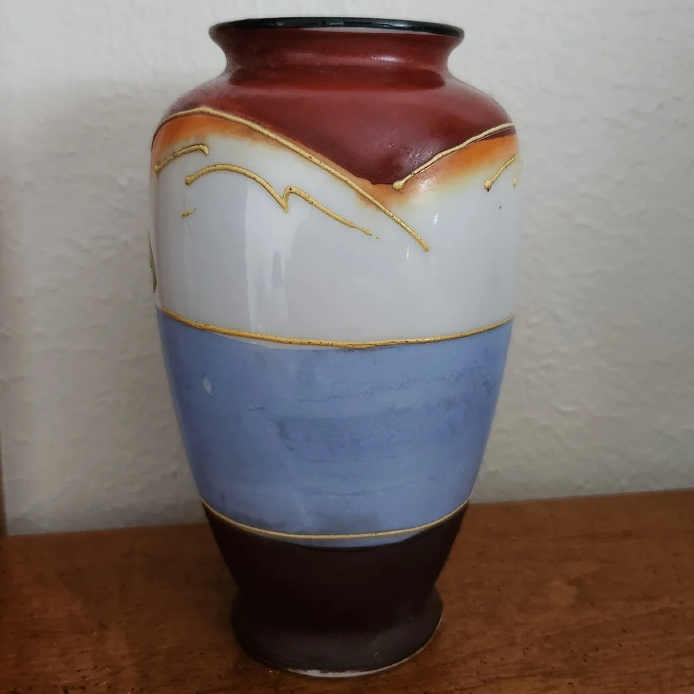 Japan Hand Painted Small Vase Vintage